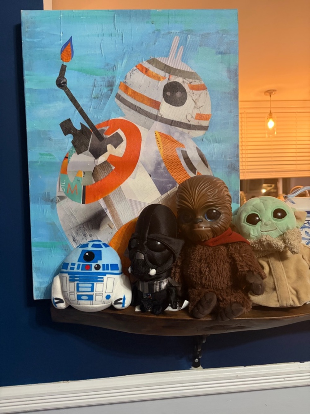 Star Wars Bundle Plush Collection Display Blanket and BB-8 Art Backdrop